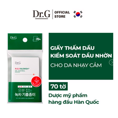 Giấy Thấm Dầu Kiểm Soát Dầu Nhờn Dành Cho Da Nhạy Cảm Dr.G R.E.D Blemish Oil Control Paper - 70 Tờ