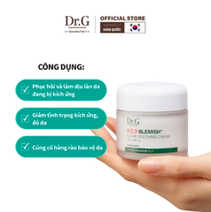 Kem Dưỡng Ẩm Làm Dịu Da, Phục Hồi & Giảm Đỏ Da Dr.G R.E.D Blemish Clear Soothing Cream 70ml