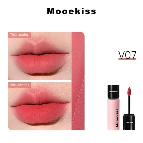 Son Môi Mooekiss Chất Nhung Bùn Lì Dưỡng Ẩm Mềm Mịn Lâu Trôi