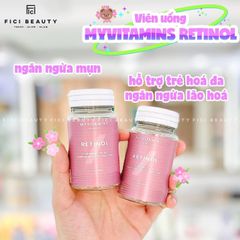 Viên Uống Hỗ Trợ Trẻ Hoá Da & Ngừa Mụn Myvitamins Beauty Retinol Softgel - 30 Viên