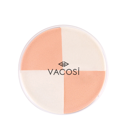 Hộp 4 Bông Phấn Ướt Tam Giác Nhọn Vacosi Quarter Sponge 4PCS - BP13