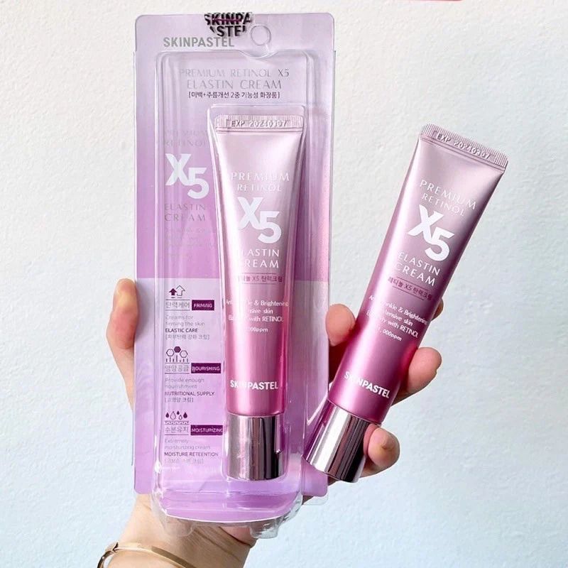 Kem Dưỡng Trắng Chống Lão Hóa SkinPastel Premium Retinol X5 Elastin Cream 30ml