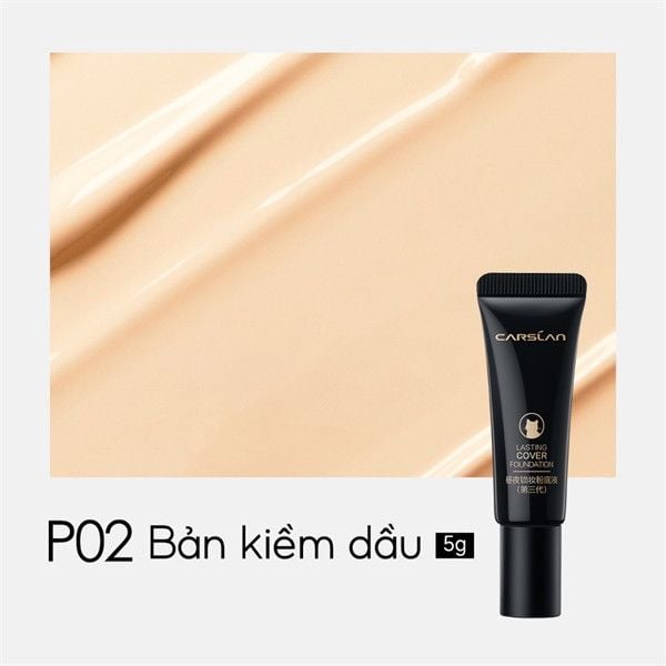 Kem Nền Carslan Dạng Lỏng Kiểm Soát Dầu Lâu Trôi Chống Thấm Nước Suốt 24h 30g