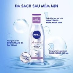 Nước tẩy trang Nivea MicellAIR Oxygen Boost 200ml