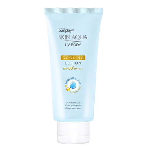 Kem Chống Nắng Dưỡng Thể Trắng Mịn Sunplay Skin Aqua UV Body Cooling Lotion SPF50+/PA++++ 150g - Dưỡng Ẩm Mát Lạnh