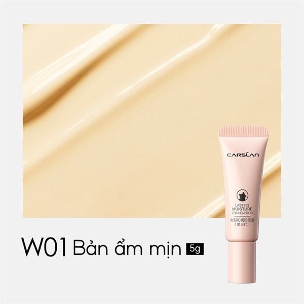 Kem Nền Carslan Dạng Lỏng Kiểm Soát Dầu Lâu Trôi Chống Thấm Nước Suốt 24h 30g