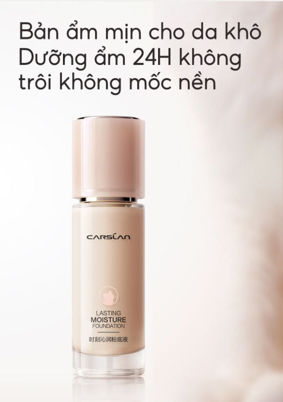 Kem Nền Carslan Dạng Lỏng Kiểm Soát Dầu Lâu Trôi Chống Thấm Nước Suốt 24h 30g