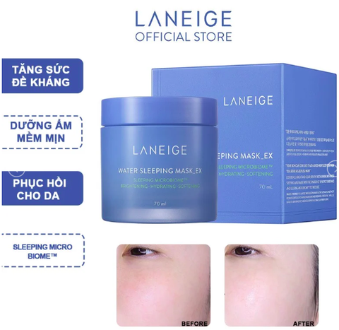 Mặt Nạ Ngủ Dưỡng Da Căng Mịn Laneige Water Sleeping Mask EX