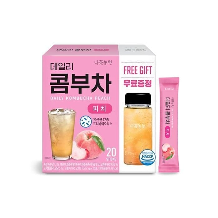 Trà KOMBUCHA Giảm Cân, Đẹp Dáng, Đẹp Da - Hộp 20 Gói (Tặng Bình)