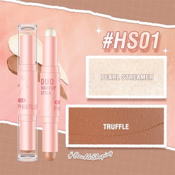 Thỏi Kem Bắt Sáng PINKFLASH 3D Hai Đầu Tiện Lợi 30G - F21 30g