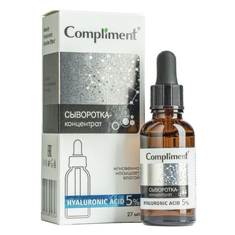 Serum Cấp Ẩm Phục Hồi, Làm Dịu Da COMPLIMENT NO PROBLEM Hyaluronic Acid 5% 27ml