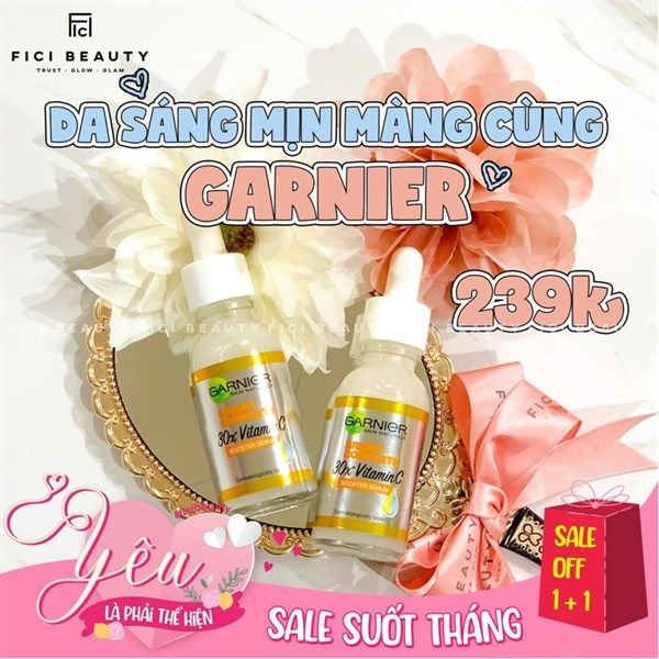 Tinh Chất Tăng Cường Sáng Da Mờ Thâm Garnier Light Complete Vitamin C 30X Booster Serum 30ml