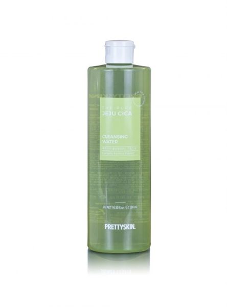Nước Tẩy Trang Trị Mụn Chiết Xuất Rau Má PRETTYSKIN The Jeju Cica Cleansing Water 500ml