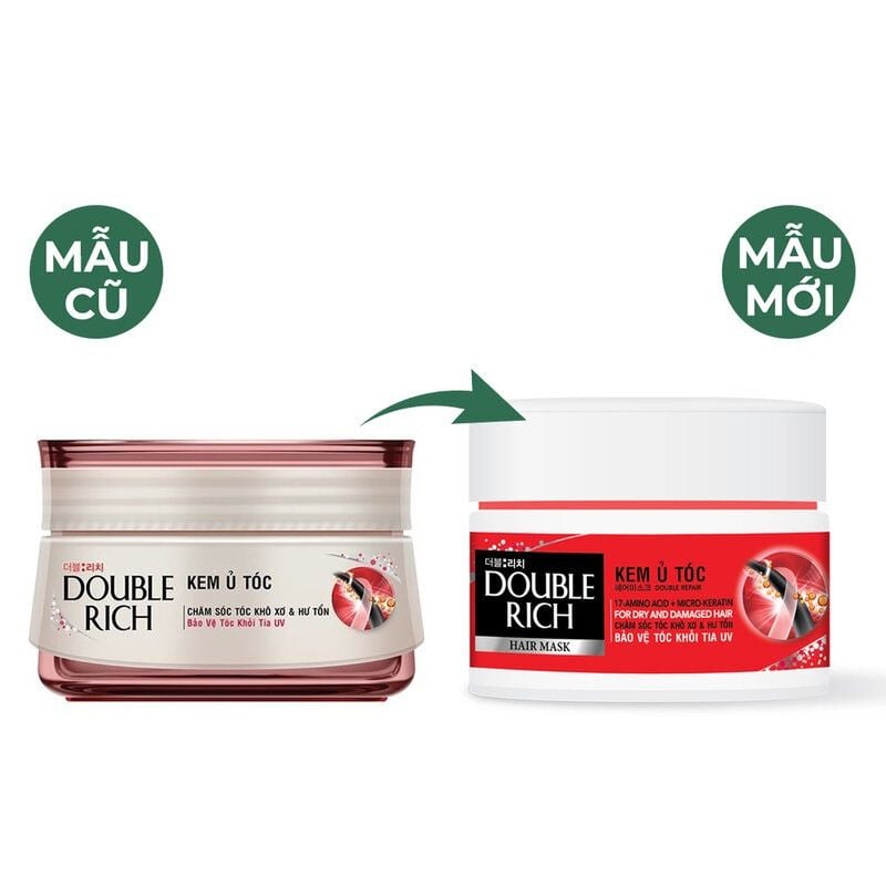 Kem Ủ Tóc Double Rich Chăm Sóc Tóc Khô Xơ & Hư Tổn 150g