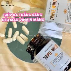 Viên Uống Trắng Da, Hỗ Trợ Chống Nắng Triple White - 50 viên