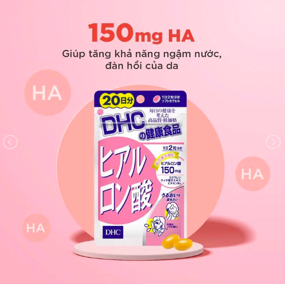 Viên Uống Giữ Ẩm, Cấp Nước DHC Hyaluronic Acid 60 viên-30 ngày