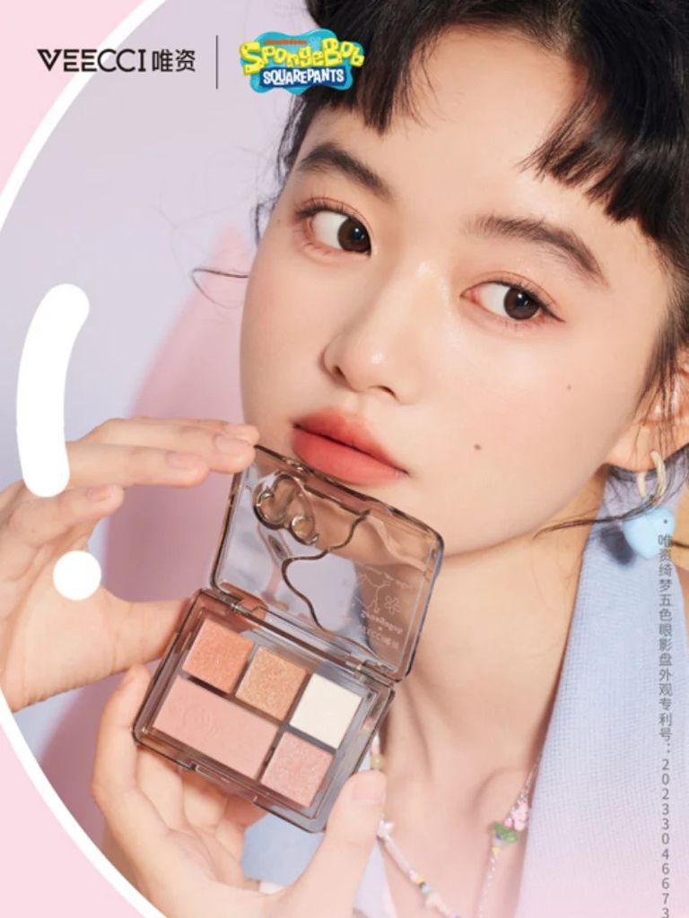 Bảng Phấn Mắt 5 Ô - VEECCI x Spongebob Eyeshadow Palette