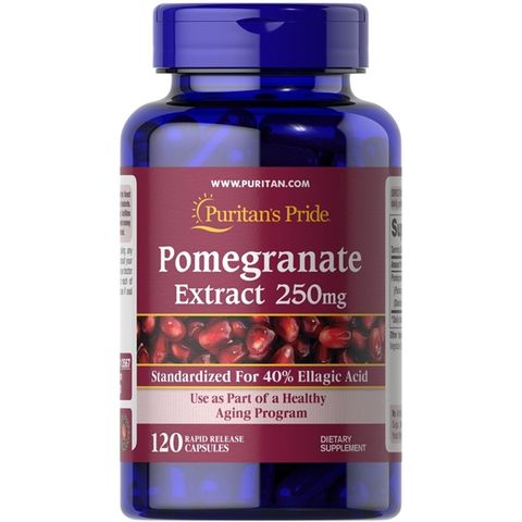 Viên Uống Tinh Chất Lựu Chống Nắng Nội Sinh & Làm Sáng Da Puritan's Pride Pomegranate Extract 250mg - 120 viên