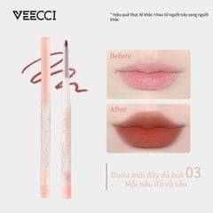 Chì Kẻ Viền Môi Định Hình Môi, Chống Thấm Nước, Lâu Trôi VEECCI