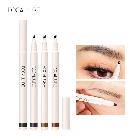Bút Phẩy Sợi Chân Mày Phẩy Sợi Bền Màu Chống Nước FOCALLURE Fluffmax Tinted brow Ink Pen