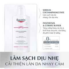 Sữa Rửa Mặt Làm Sạch Sâu Cho Da Nhạy Cảm Eucerin pH5 Facial Cleanser Sensitive Skin 400ml