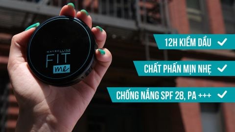 Phấn Nền Dạng Nén Che Phủ Hoàn Hảo, Kiềm Dầu Hiệu Quả MAYBELLINE Fit Me Matte Poreless Powder SPF28