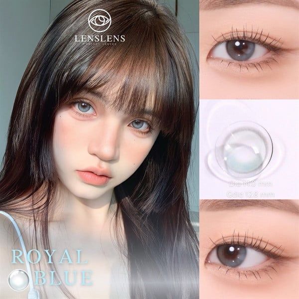 Lens Thời Trang DOUYIN (Cặp) - ROYAL BLUE 0-3 độ