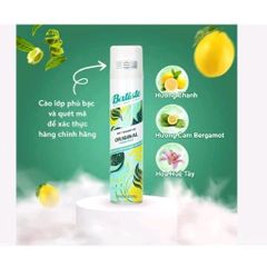 Dầu Gội Khô Giúp Làm Sạch, Tóc Bồng Bềnh Batiste Dry Shampoo 200ml