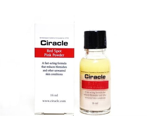 Dung Dịch Chấm Mụn, Hỗ Trợ Giảm Mụn Viêm Sưng, Làm Nhanh Khô Đầu Mụn Ciracle Red Spot Pink Powder 16ml