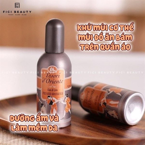 Xịt Thơm Nước Hoa Toàn Thân Dưỡng Ẩm Cơ Thể Tesori Hoa sen 100ml
