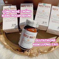 Viên Uống Trắng Da, Hỗ Trợ Chống Nắng Triple White - 50 viên