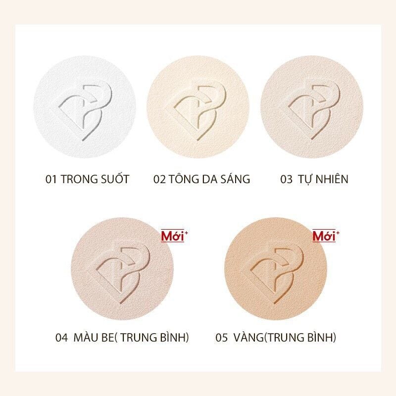 Phấn Phủ Dạng Bột Kiềm Dầu PERFECT DIARY Nắp Vàng 7g
