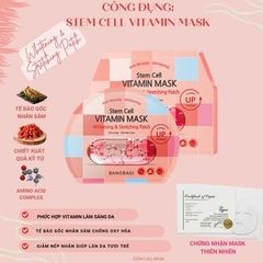 Mặt Nạ Dưỡng Sáng, Hỗ Trợ Nâng Cơ Banobagi Stem Cell Vitamin Mask 30g