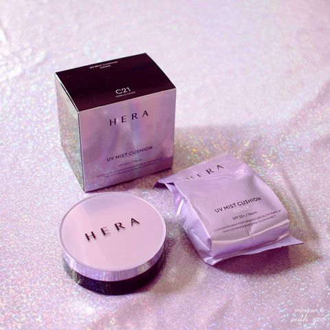 Phấn Nước Chống Nắng Kiềm Dầu Hera UV Mist Cushion 15gx2 (Tặng Kèm Lõi) #C21 Vanilla