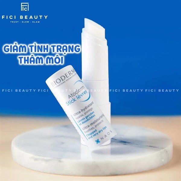 Son Dưỡng Làm Dịu Môi Khô, Nứt Nẻ Bioderma Atoderm Stick Levres 4g