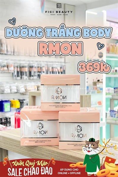 Kem Dưỡng Trắng Da Body Tế Bào Gốc Rmon White Label Dia Whitening Cream 200ml