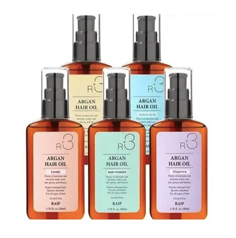 Dầu Dưỡng Giúp Hồi Phục Tóc Hư Tổn RAIP R3 Argan Hair Oil 100ml