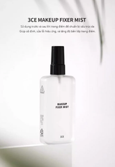 Xịt  Khóa MAKEUP Giữ Lớp Trang Điểm Lâu Trôi 3CE Make Up Fixer Mist 95ml