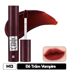 Son Kem Siêu Lì, Mịn Môi Merzy Noir In The Mellow - M13 Vapor Red Red Edition (Tone Đỏ Trầm)