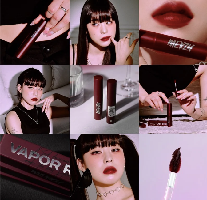 Son Kem Siêu Lì, Mịn Môi Merzy Noir In The Mellow - M13 Vapor Red Red Edition (Tone Đỏ Trầm)