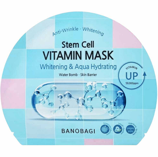 Mặt Nạ Dưỡng Sáng, Hỗ Trợ Nâng Cơ Banobagi Stem Cell Vitamin Mask 30g