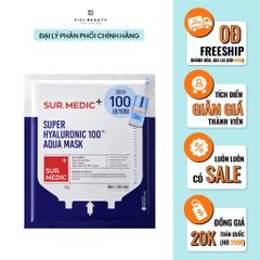 Mặt Nạ Hỗ Trợ Cấp Nước Chuyên Sâu Sur.Medic+ Super Hyaluronic 100™ Aqua Mask 30g