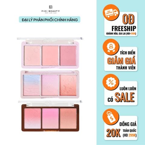 Bảng phấn má 3 ô Hold Live Secret Garden HL461