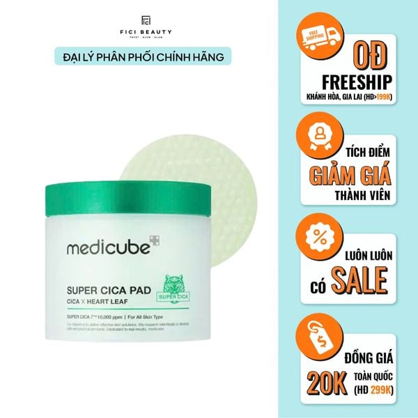 Toner Pad Làm Dịu Da Nhạy Cảm Medicube Super Cica Pad 150g