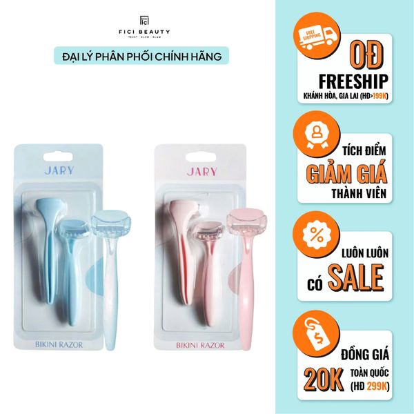 Set 2 Dao Cạo Lông Toàn Thân Jary Body Razor Nhiều Màu