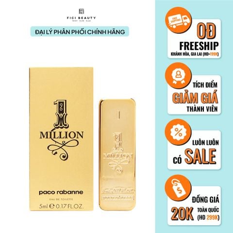 Nước hoa Paco Rabanne 1 Million Eau De Toilette 5ml