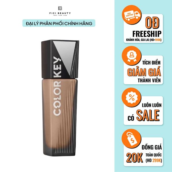 Kem Nền Dạng Lỏng Lâu Trôi, Mỏng Nhẹ Colorkey Matte Flawless Liquid Foundation 30g