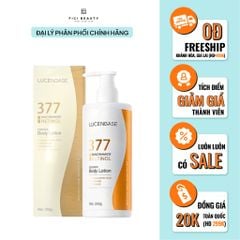Dưỡng Thể Trắng Sáng Mờ Thâm Sạm 377 Niacinamide Retinol Lucenbase 250ml