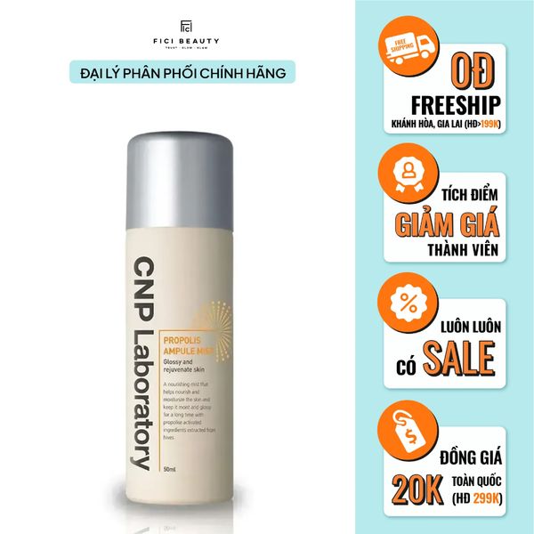 Xịt Khoáng CNP Tinh Chất Keo Ong Tái Tạo Da Propolis Energy Ampule Mist 50ml