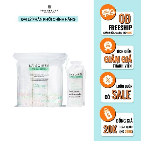 Bông tẩy Trang Siêu Mềm Mịn La Soirée Premium Cotton
